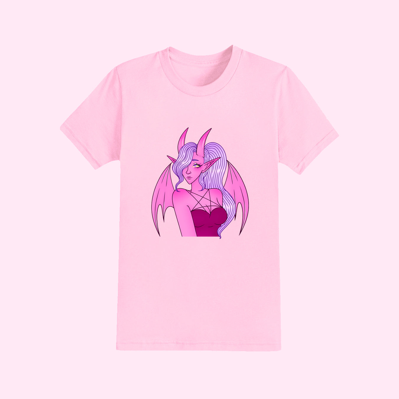 Pink Succubus T-Shirt (Sizes S-5XL)