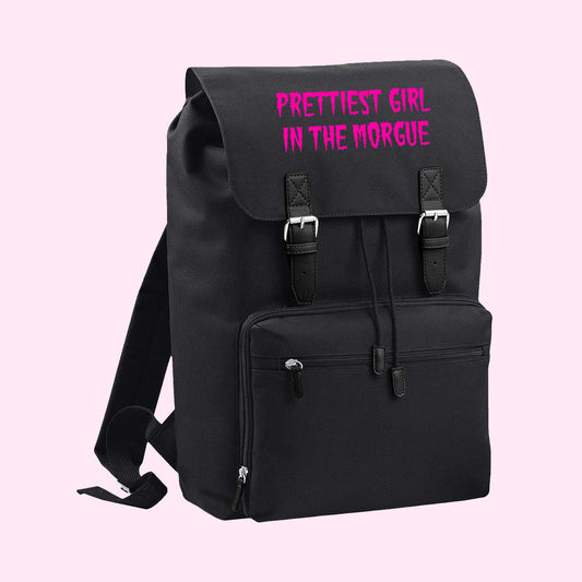Prettiest Girl In The Morgue Backpack