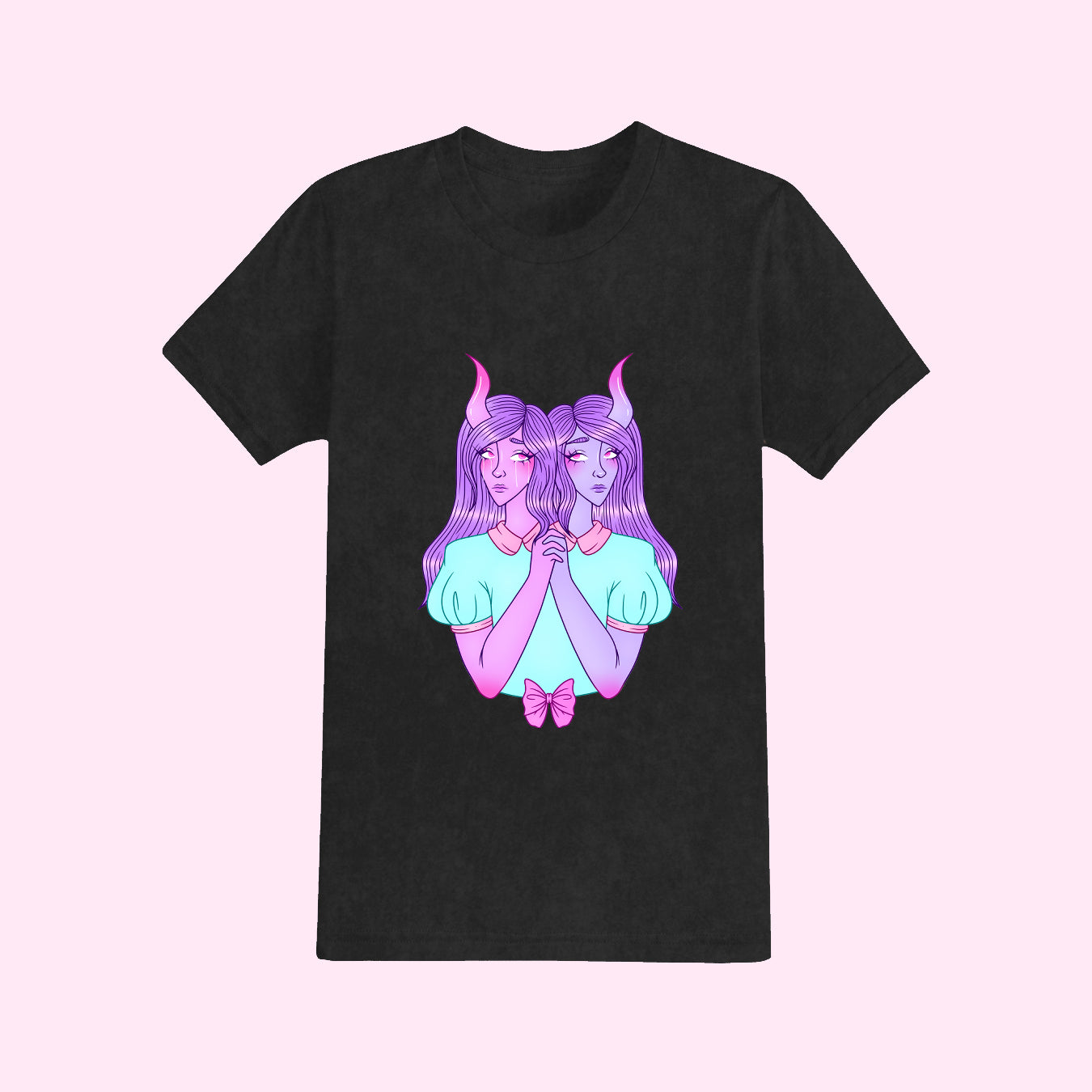 Conjoined Twin Monster Girls T-Shirt (Sizes S-5XL)