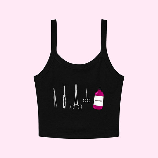 Mortuary Tools Cropped Tank Top