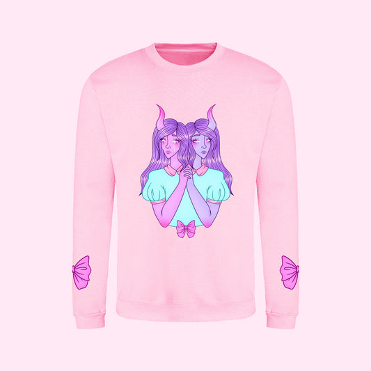 Conjoined Twin Monster Girls Sweater (Sizes S-5XL)